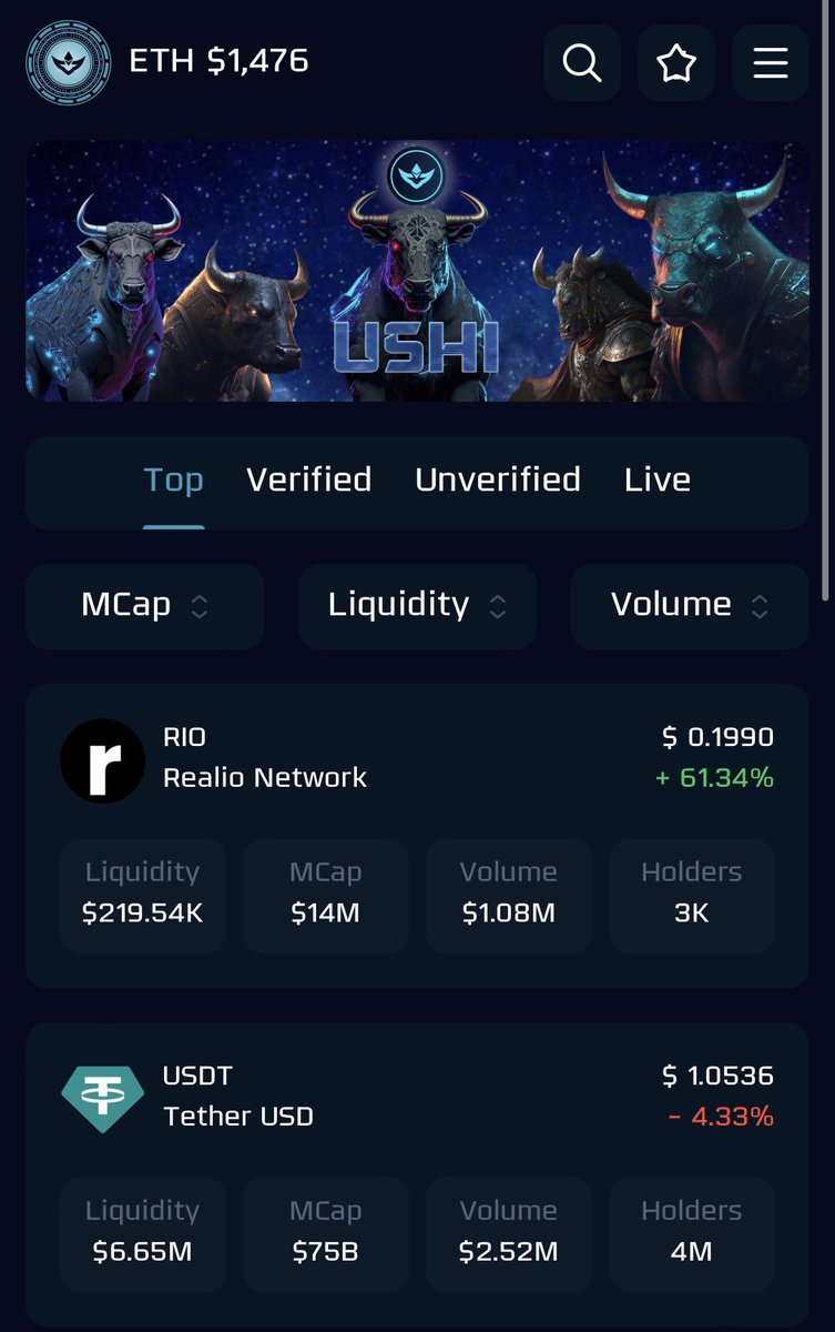 AJ_cryptoo's tweet photo. $USHI platform let’s you look in detail at projects just gone live or already verified. Their #uAnalytics tool also helps you decide when best to trade 🧪

Also 10% has been burned 

https://t.co/uiq6sXwBCx

https://t.co/5H9KYRtahW

https://t.co/4k0Lu6Eilw #NFA #altcoin #memecoin #nft #crypto #USHI