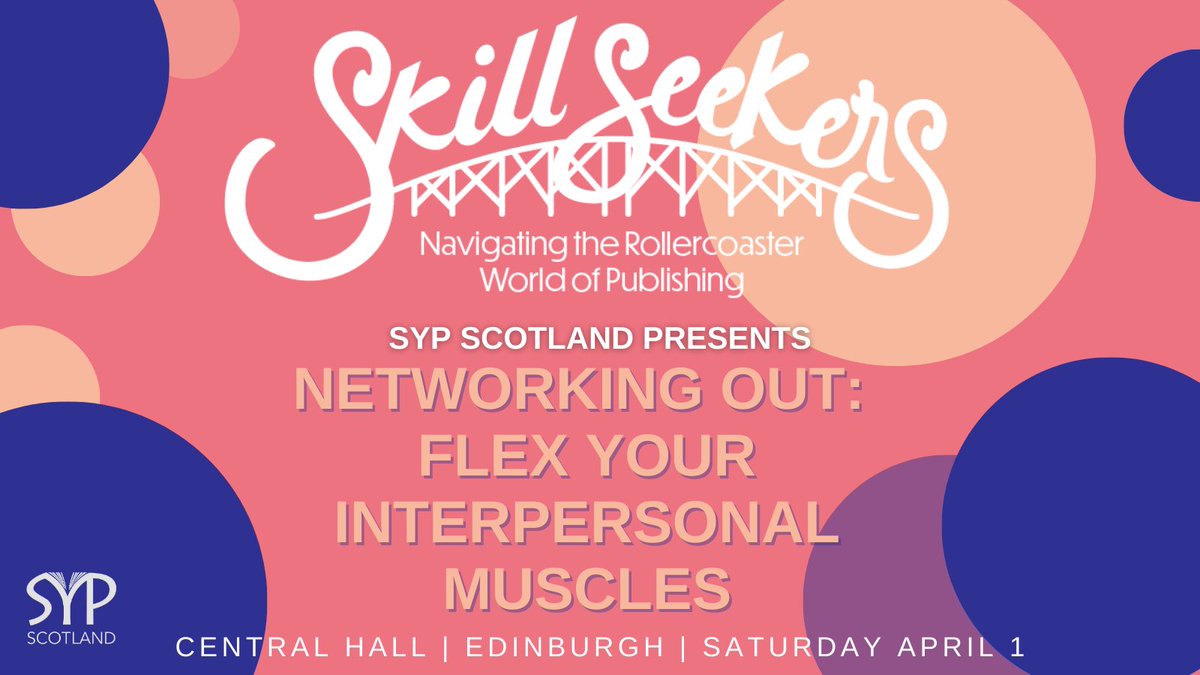 You’ll be ready to showoff your networking skills after our #SYPSkillSeekers🎢 panel Networking Out: Flex Your Interpersonal Muscles 💪 Get your tickets here: eventbrite.co.uk/e/syp-scotland…