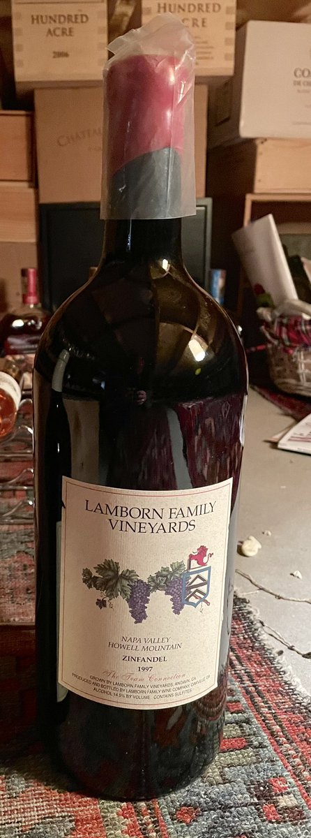 zinfandelhooks's tweet image. I FINALLY got to drink my 1997 Lamborn Zin, which was also the first vintage made by Heidi Barrett! I have had over 700 Zins and this bested all of them as it was so velvety smooth and still full of life. Feel badly for my host as his wines paled in comparison. Cheers🍷