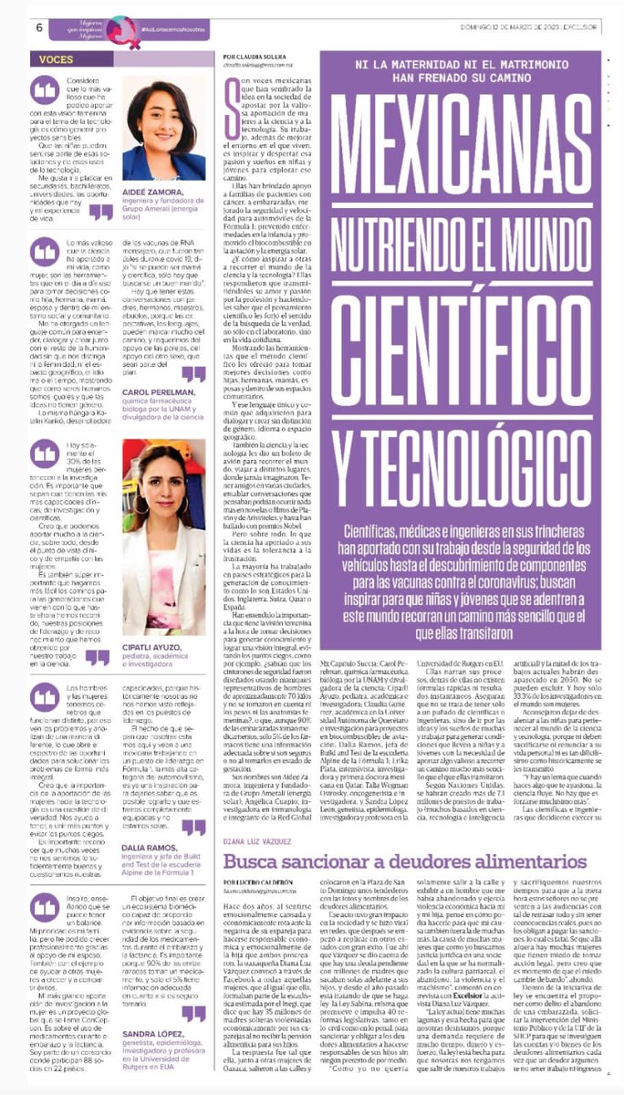 DianaLuzVa's tweet photo. Voooy corriendoooooo a comprar el @Excelsior Muy agradecida por la consideración en la edición "Mujeres nutriendo el mundo" 💜
#LeySabina
#DeudoresAlTendedero https://t.co/i5iXgvAXDm