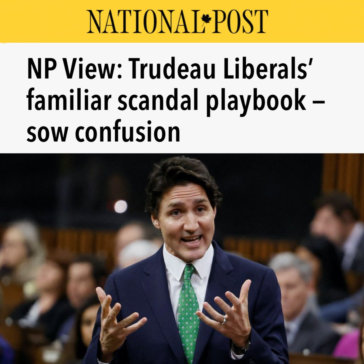 LarryBrockMP's tweet photo. “Rather than explain what he knows, Trudeau is suggesting there will be an investigation into what he knows…
“Accountability is never the goal. The goal is to drag the scandal out until no one can remember why it matters.”

Read more at the National Post: https://t.co/IWY9FAnQ2o https://t.co/pGwUz7yYya