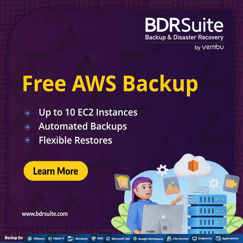 vembutech's tweet photo. Get complete data protection for your #AWS #EC2 instances at Zero cost. Start your 30 days free trial now! https://t.co/lFZsFytWaZ
#awsbackup #ec2instances #dataprotection https://t.co/SpR3MyMfbK