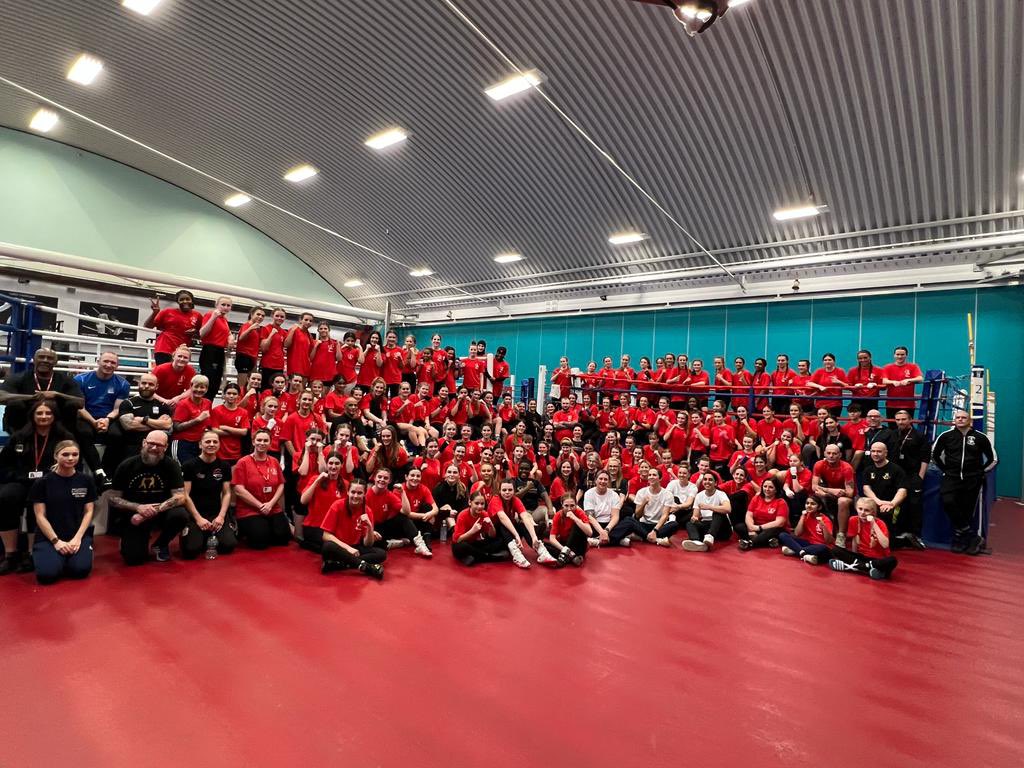 England_Boxing's tweet photo. TOPPING THE CENTURY 🥊

1️⃣0️⃣5️⃣ Women and girls attended the first Women’s Aspire session of 2023… well done everyone! 🙌👊👌

#englandboxing https://t.co/oPOm6vx487