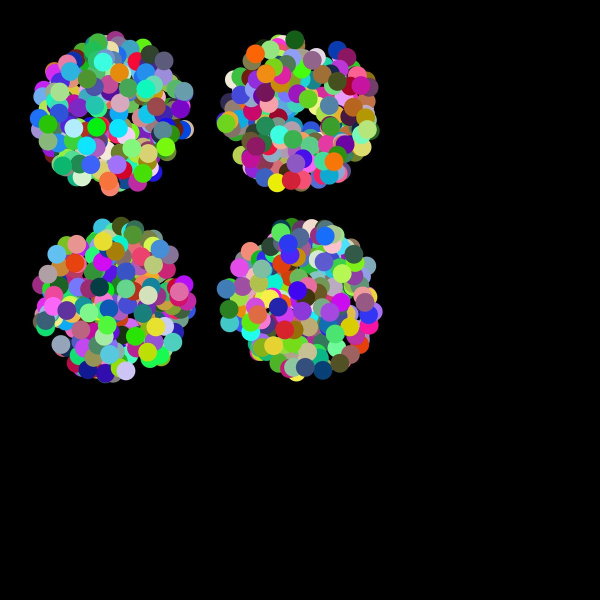CandyViz's tweet photo. Update on @dotmapswtf 
DotMaps was a project I created over a year ago originally as a 1/1 art project that explores what could be done on eth with SVGs.  I hit some early roadblocks with the limits of solidity and deploying them to mainnet as a fully on-chain project but I still really loved the art that was created by the solidity code so I decided to release the resulting art as images using manifold.  Now with the emergence of ordinals I am exploring the possibility of releasing dotmaps as an ordinal collection using the patterns established by @OnChainMonkey for collections and provenance in inscriptions.  Excited to see how this all plays out using both eth and btc chains to their fullest potential.