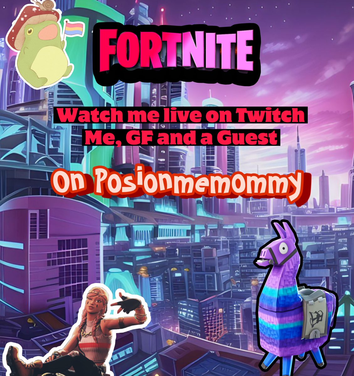 Posionmemommy's tweet photo. https://t.co/wX6fB2BpGv
Yo, my fellow peeps, who wantโs to see me gaming Fortnite with my viewers and gf?
And as always I follow back on twitch as long as there is no hate. Mby we can be friends?
#Fortnite #livestreaming #twitch #LGBTQ #safeapace #gamer https://t.co/axGZ23qrXi