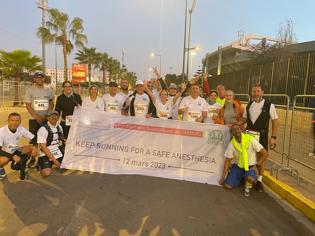 AfakNsiri's tweet photo. Moroccan anesthesiologists run for safe anesthesia ✌️✌️
@AFSRA10 
@AMARC77986674
 @ezzatsamyaziz 
@SPOOA_PM_AFRICA @bouaggad_abdu https://t.co/BQWog127Ka