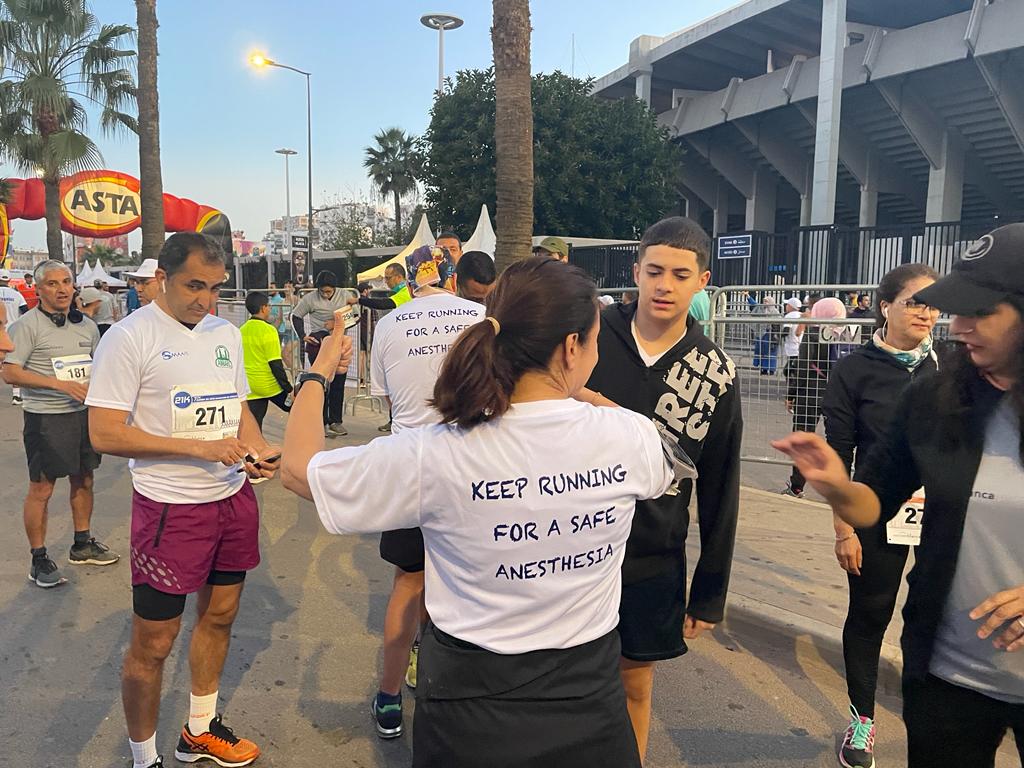AfakNsiri's tweet photo. Moroccan anesthesiologists run for safe anesthesia ✌️✌️
@AFSRA10 
@AMARC77986674
 @ezzatsamyaziz 
@SPOOA_PM_AFRICA @bouaggad_abdu https://t.co/BQWog127Ka