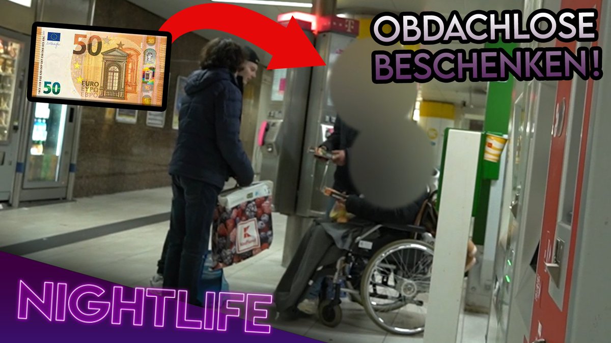 Wir haben Obdachlose in der letzten NIGHTLIFE Ausgabe beschenkt.

Darauf bin ich super stolz und darf nun verkündigen, dass das YouTube Video dazu jetzt online ist ❤️
Schreibt mir gerne eurer Feedback, egal wo. Dicker Kuss an jeden von euch.

❤️+🔁

► youtu.be/FAdVEw1yA3M