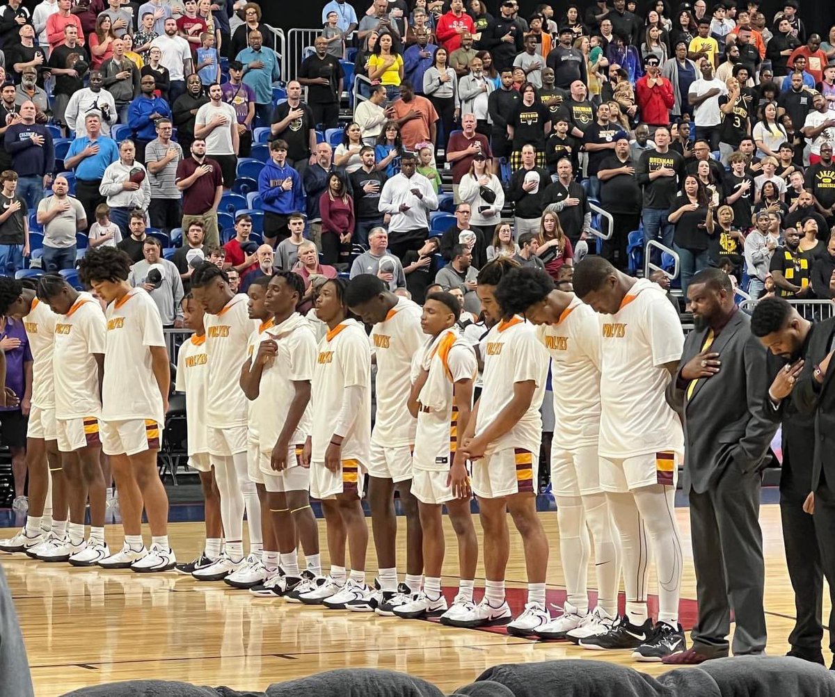 BUBasketball2's tweet photo. Great Season but we fell short in the State Championship! 3 straight appearances is very rare.. Teams dream about being on that stage and some dreams never come true.. Our guys will continue to show excellence on and off the court! Thanks to all the fans for your support !🏀🐺🏀 https://t.co/riUPmp0UUZ