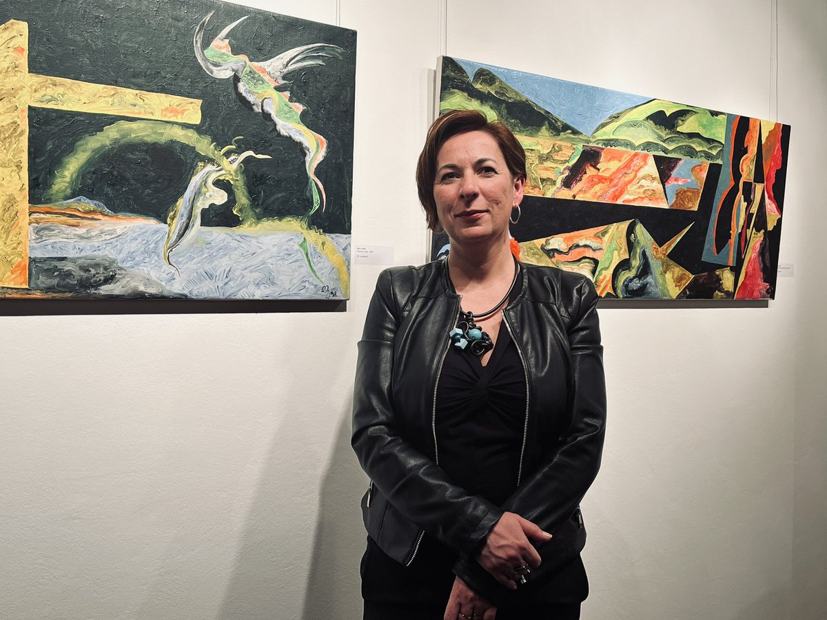 CroatianinAT's tweet photo. Unter dem Titel „Wunderfinder“ wurde am Freitag im Haus der Kultur #infeld in Halbturn d Ausstellung 🇭🇷 Art Brut aus der Sammlung des Museums für zeitgenössische Kunst @MSUZagreb eröffnet. Gratulation an #ZdenkaInfeld & Kuratorin #BilopavlovićBedenik zur spannenden Ausstellung. https://t.co/nANOllDkdi