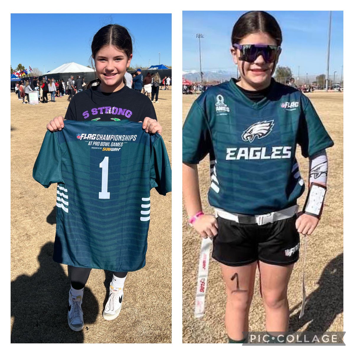 LinesGV's tweet photo. Thank you to @JalenHurts for your leadership and example. She quoted “you either win or you learn” in an essay she wrote about facing a challenge as she reflected on falling short of her goal in the @NFLFLAG championship game. #PhiladelphiaEagles https://t.co/0USeMrrCLm