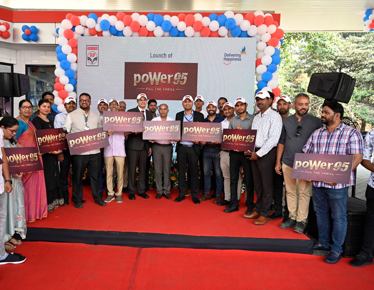 HpclVascoRO's tweet photo. @HPCL is proud to Launch #poWer95 , the high octane #Petrol in North #Goa to #Fill_The_Thrill in your cars and  Bikes. The launch was done by Sh. CH Srinivas, CGM -WZ in presence of SRM- Vasco @jindalhpc.   
@hpcl_retail @Rg03Goel @srinihp1970 @goa @goanewshub https://t.co/eXBhvXs52m