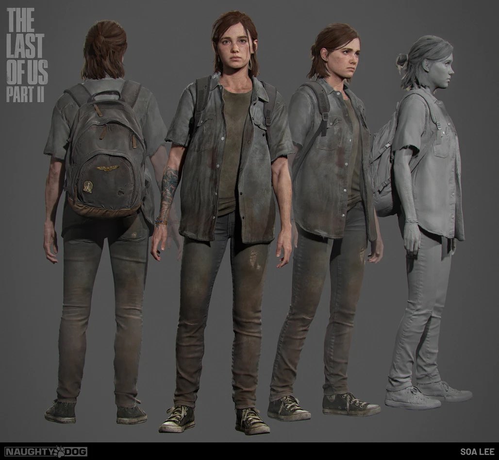 The Last of Us Part II: Imagens impressionantes em 4K da evolução de Ellie  por Soa Lee