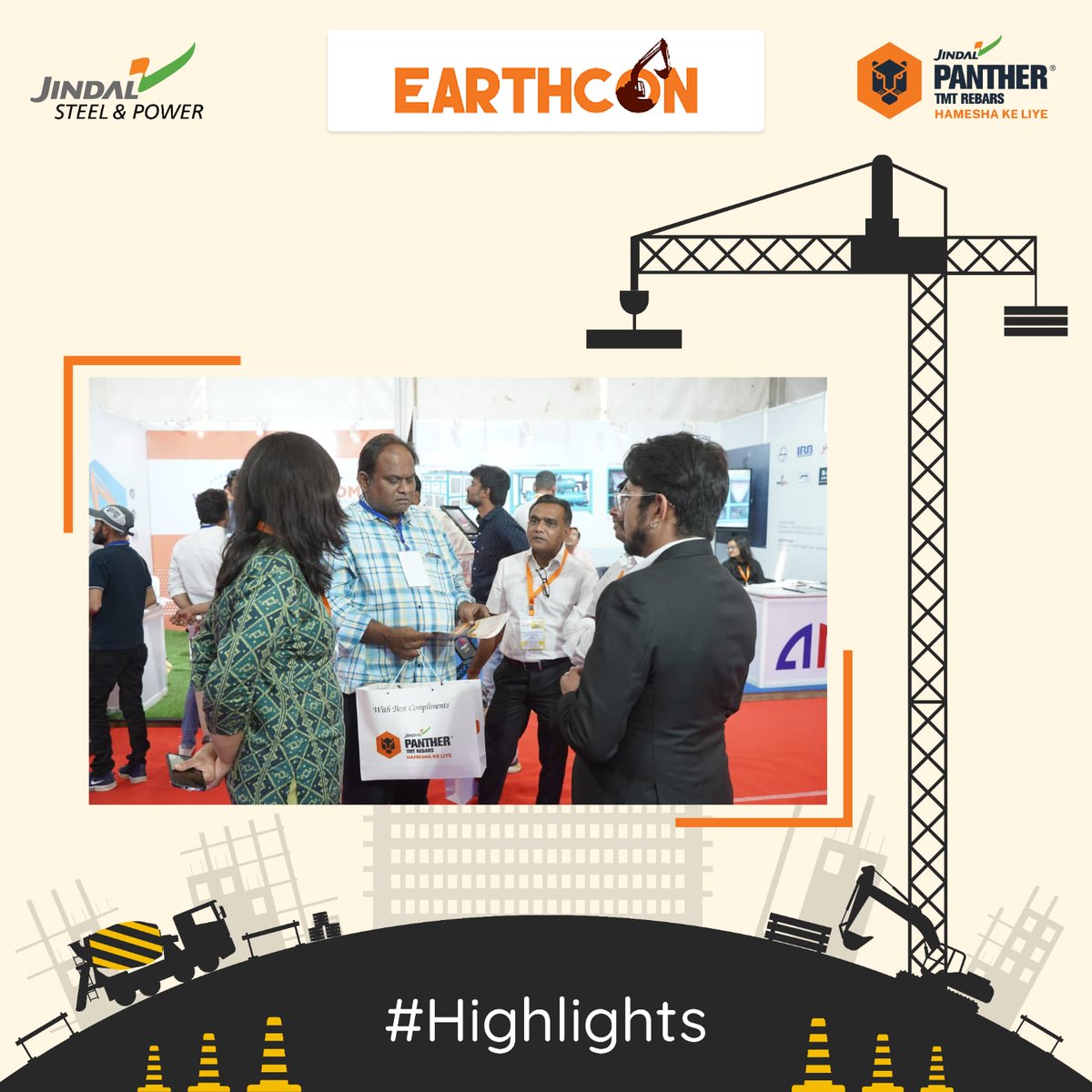 JindalPanther's tweet photo. It was a packed day for Jindal Steel & Power representatives at Earthcon, Day 2 as a good number visitors thronged our stall. See highlights.
#Earthcon #JindalPanther #HameshaKeLiye #BuildingStrongIndia https://t.co/09FnEAvJ67