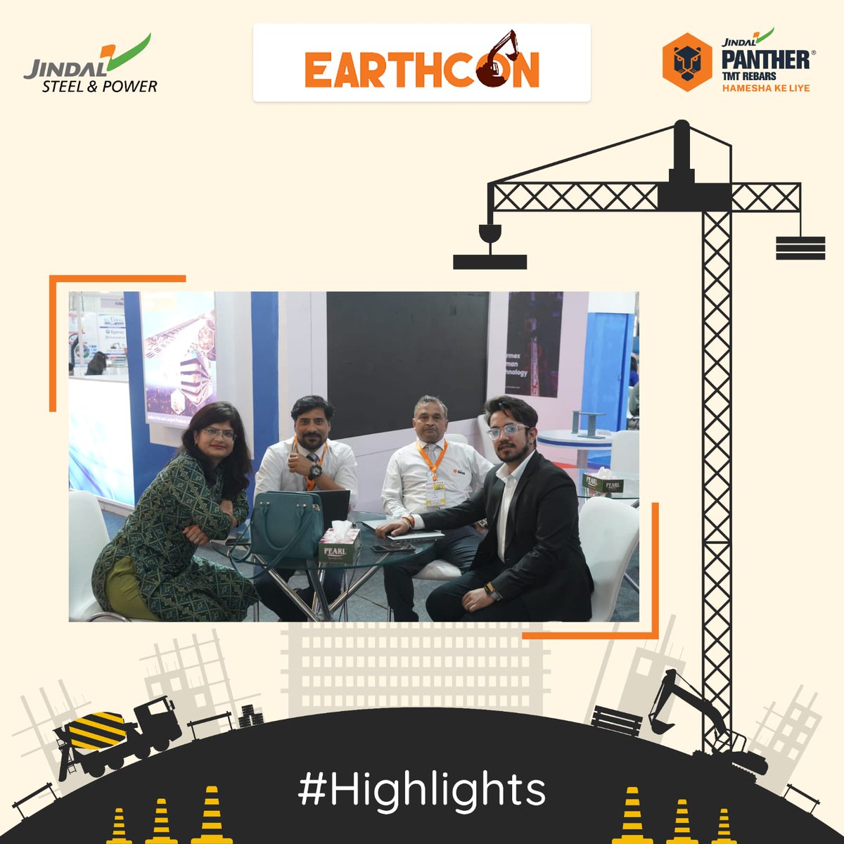 JindalPanther's tweet photo. It was a packed day for Jindal Steel & Power representatives at Earthcon, Day 2 as a good number visitors thronged our stall. See highlights.
#Earthcon #JindalPanther #HameshaKeLiye #BuildingStrongIndia https://t.co/09FnEAvJ67