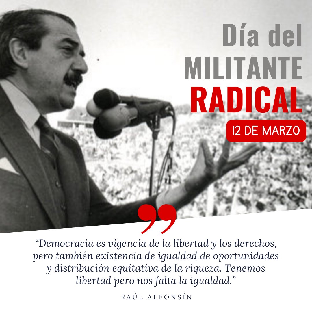 #12deMarzo Día del Militante Radical 💪