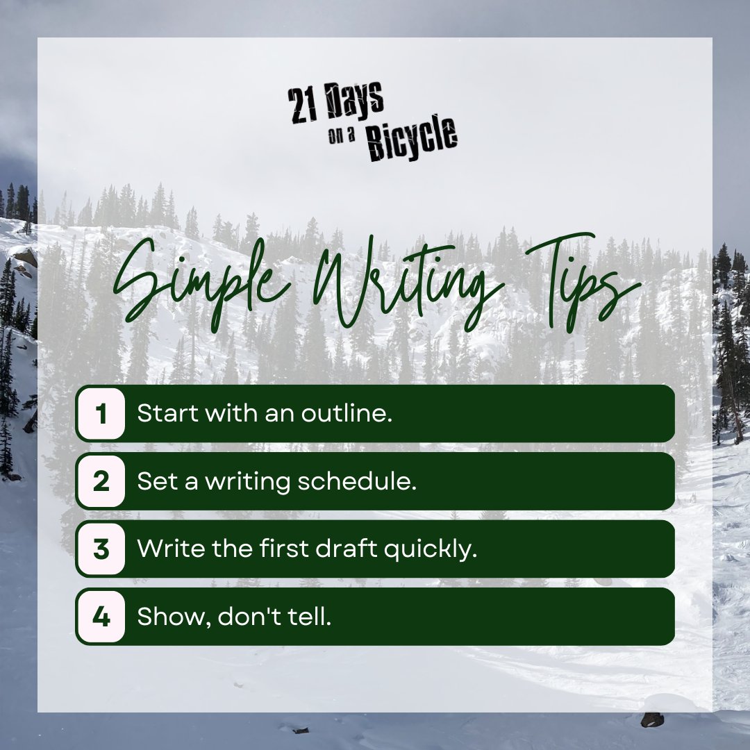 Ready to start writing your own book? Here are four tips to help you get started and stay on track. Let's write!

#bookwritingtips #writingadvice #creativewriting #amwriting #writingprocess #bookwriting #writingcommunity #writerslife