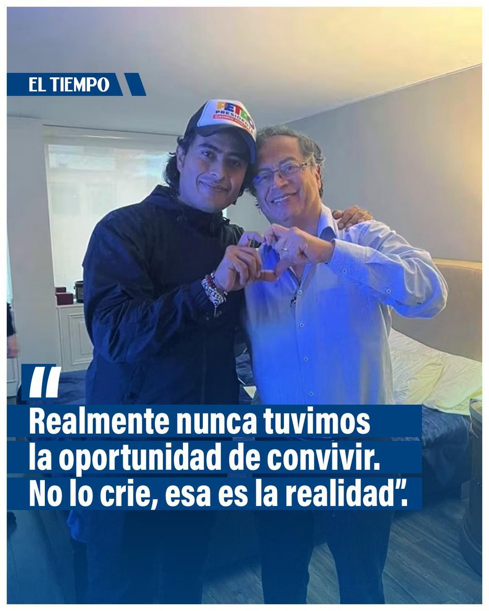 ELTIEMPO's tweet photo. 🔴 Presidente Petro habla de su rol como padre en la vida de su hijo Nicolás. Esto dijo ► https://t.co/vMKAjJGI0o https://t.co/vB79Y3N7CA