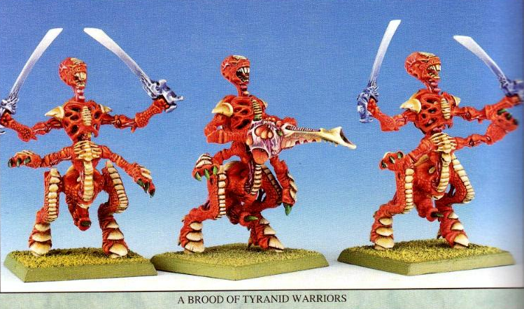 40KTheories's tweet photo. Retweet if you think Games Workshop should do a re-release of the OG Tyranid Warriors. https://t.co/fk6DY5tQBS