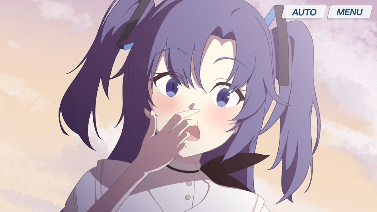 yuuka (blue archive) 1girl solo two side up purple hair open mouth blush looking at viewer  illustration images
