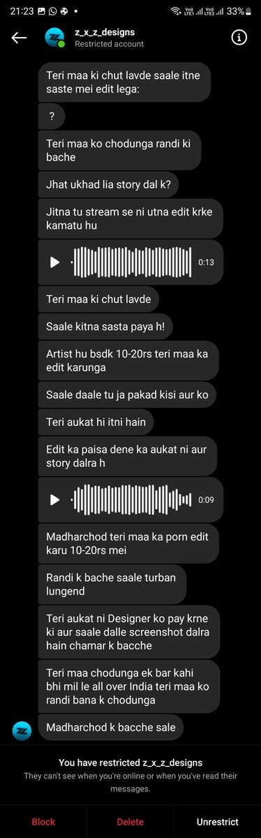 TurbanLegendz's tweet image. This guy is from Kolkatta and I am from Delhi.  Is it true @KolkataPolice @DelhiPolice that nothing can be done against him?  
Providing his Instagram link below 
instagram.com/z_x_z_designs/

#CyberBullying #harrasment