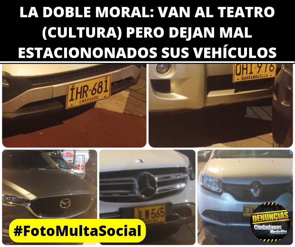 Denunciascm's tweet photo. #FotoMultaSocial
Ocurrió el pasado jueves 09 de marzo de 2023 en horas de la noche donde esta ubicado el Teatro Pablo Tobón Uribe en el barrio Bostón, comuna 10 de la ciudad.
Nos afirman que esto ocurre con frecuencia cuando hay eventos o funciones en el teatro ⬇️ https://t.co/uSGZ9E8QTR