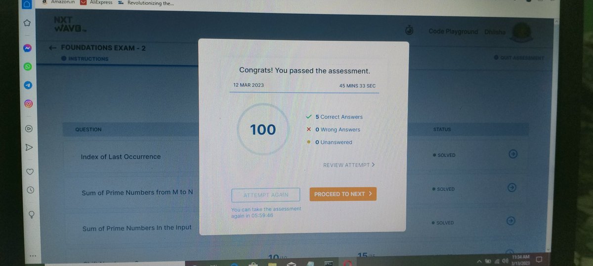 DhilshaMurthy's tweet photo. @nxtwave_tech
@ccbp 4.0
@rahulattuluri
#nxtwave_tech #ccbp 4.0 exam-2 https://t.co/v0q6hz3GuJ