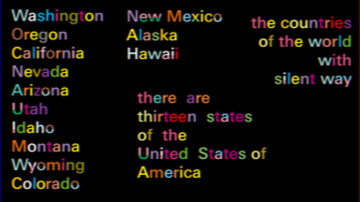 Sunshine_S2001's tweet photo. Western United States in Colours.
#silentway #calebgattegno #gattegno #apprentissage #aprendizaje #unitedstates https://t.co/oE7db0v1Ky
