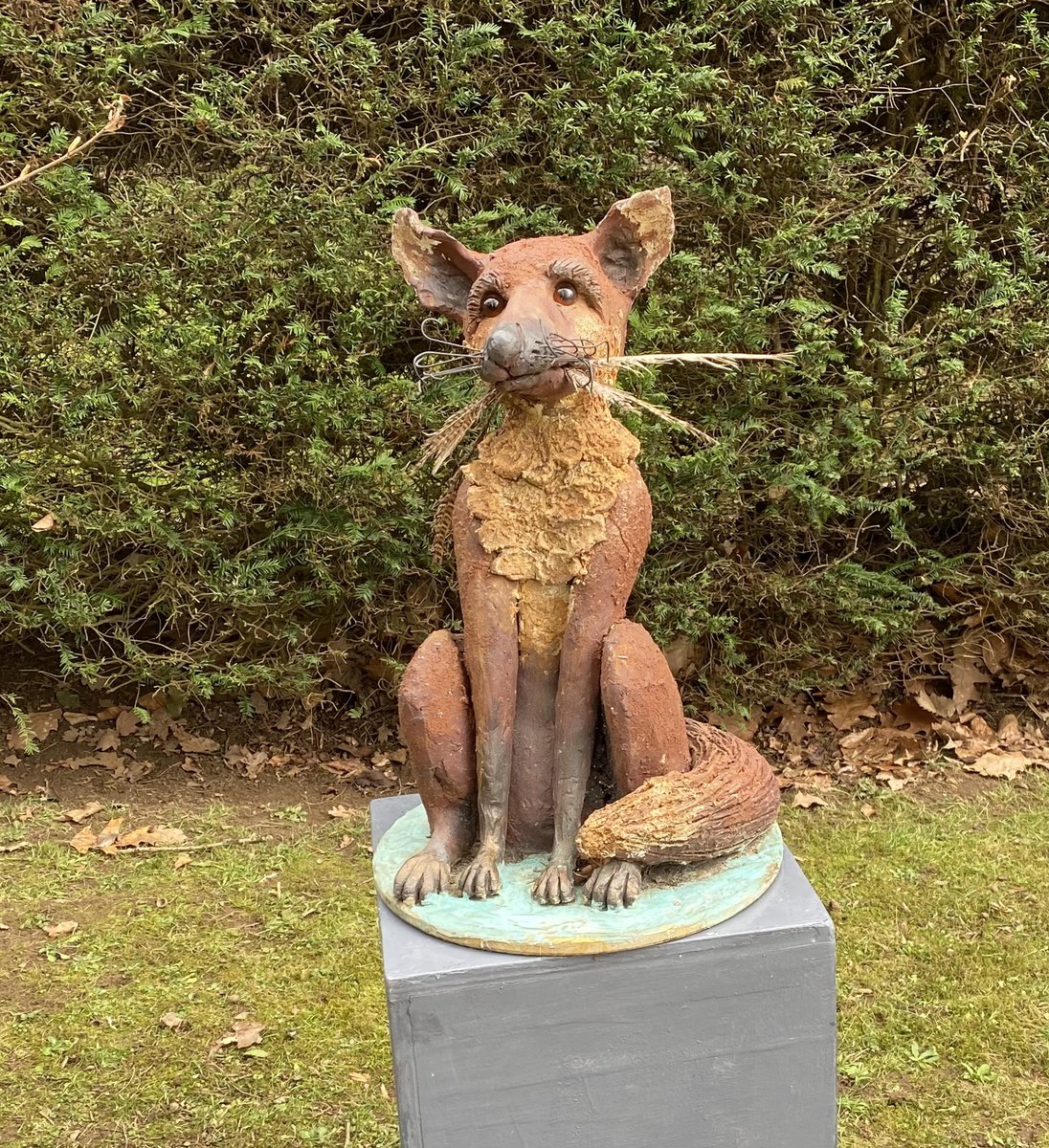 Mr Fox by Alan Wallis having a pheasant time? Appearing at AppArt 2023 Prior's Field School, Godalming