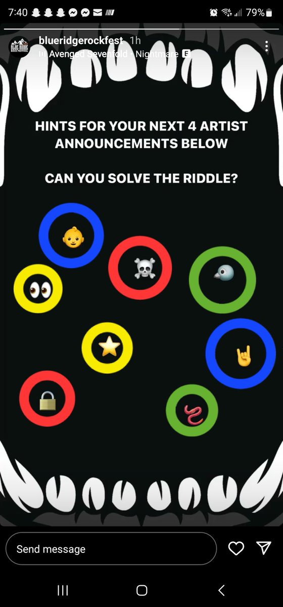 AnthonyMefferd's tweet photo. @BlueRidgeRock Blue-baby metal. Green-the used. Red-deadlock. Yellow-i see stars. 
So how'd i do? 😏 https://t.co/WFJgKp3jMp