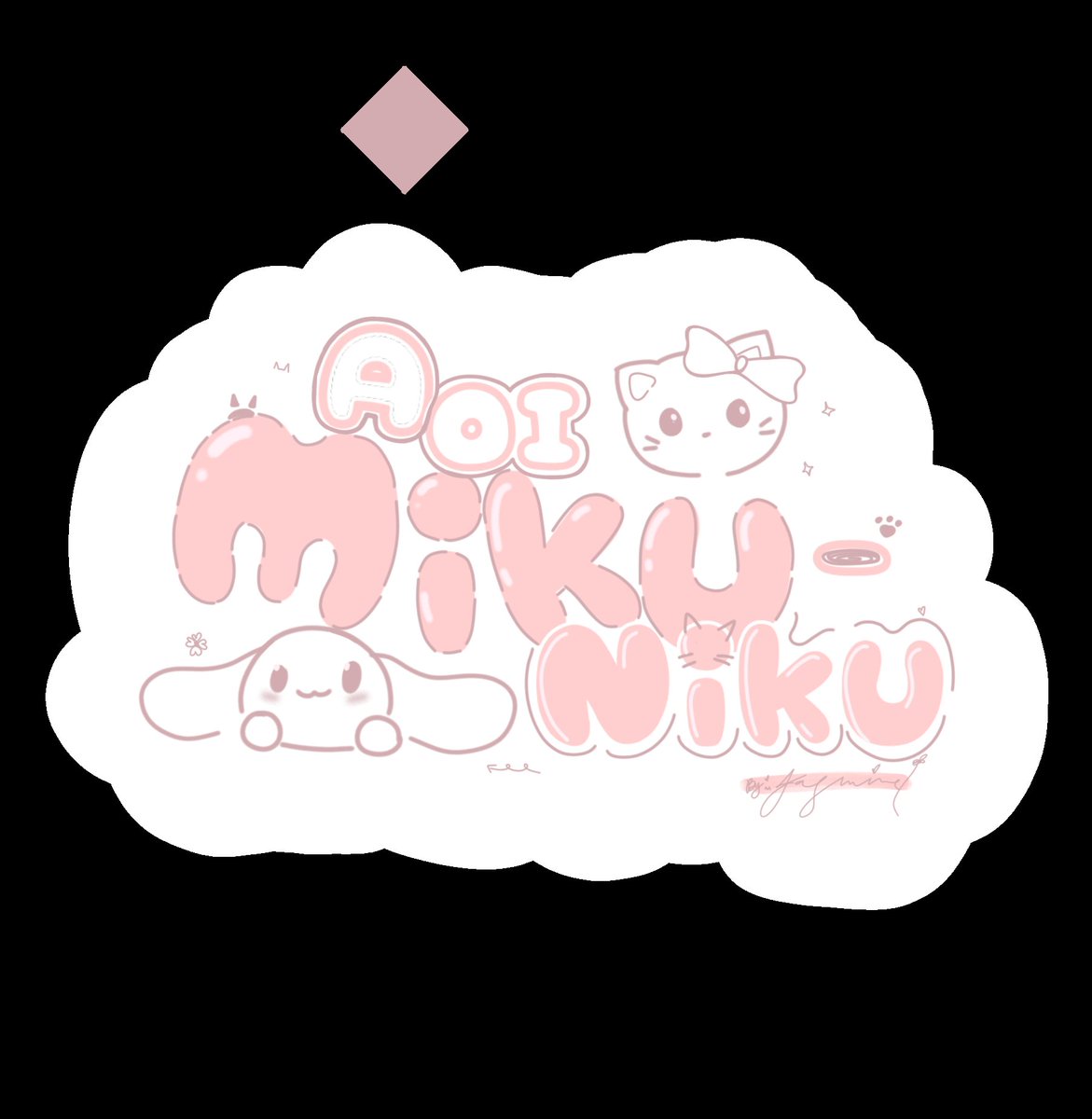 Its_Aoi_'s tweet photo. Rn im bored and i ended up doing new watermark hahhaha🐽 https://t.co/LJqCj9paIC