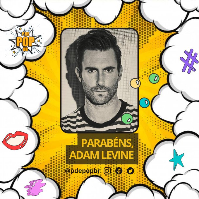 Happy bday ao divo Adam Levine, e nós desejamos muitas realizações nesse novo ciclo    Reprodução: Instagram 