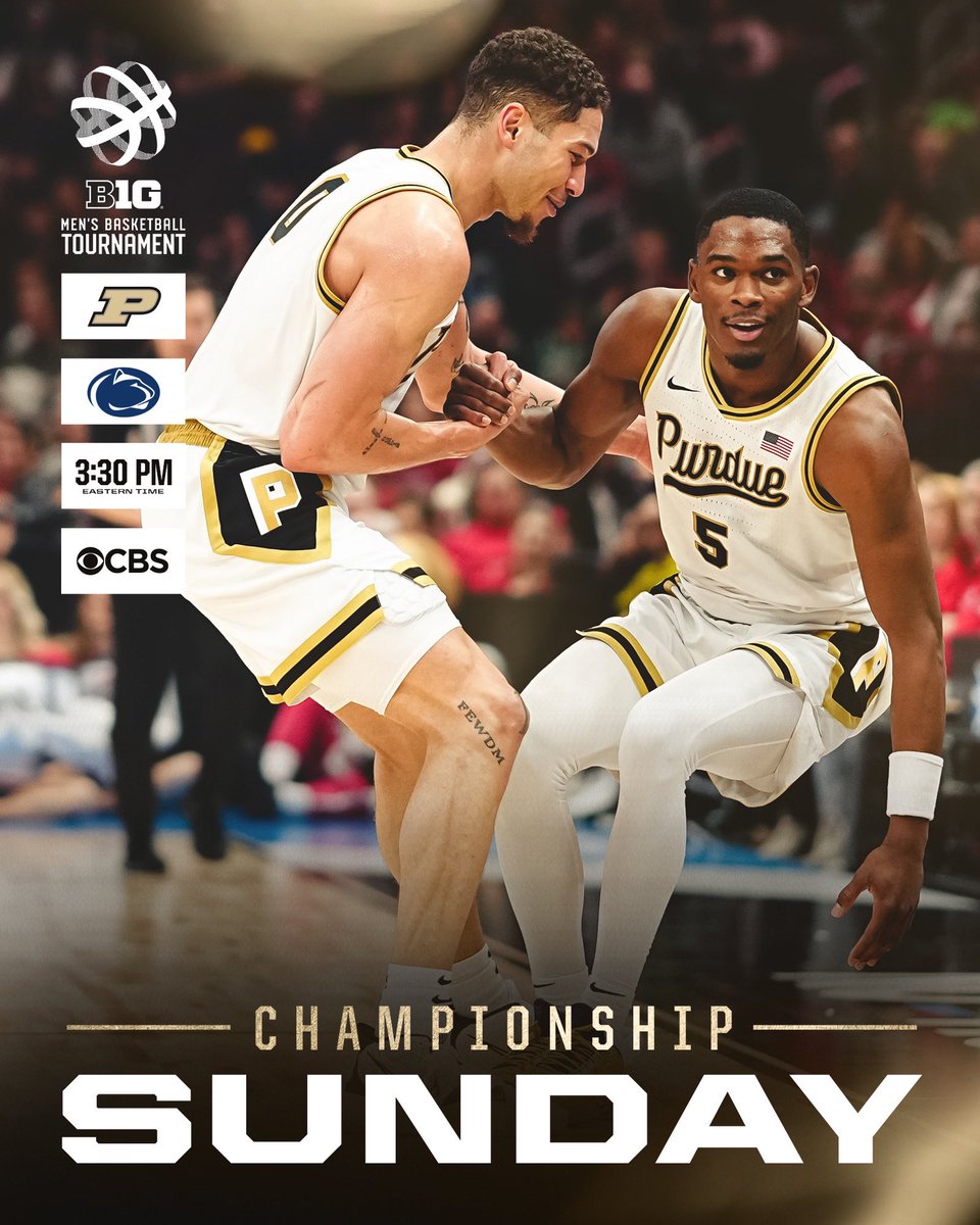 Purdue is the only power conference school to appear in their conference championship for both football and basketball this year.

📸: <a href="/BoilerBall/">Purdue Men's Basketball</a> <a href="/BoilerFootball/">Purdue Football</a>