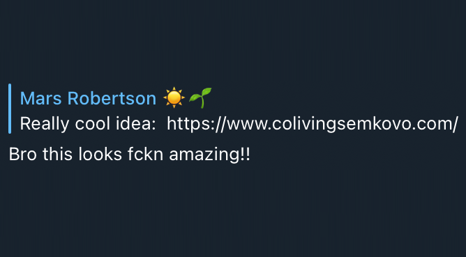 Cannot tame this enthusiasm!

colivingsemkovo.com

This looks really really great ☀️🌱

#coliving #semkovo