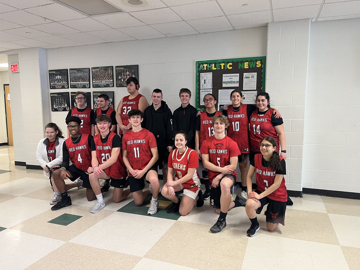 Yesterday we played our last 2 games of the season at Groves High School! We had a blast! Our team even scored 60 points in one game!! Incredible! Thank you to everyone who supported us this season! ❤️💛 #GoHawks