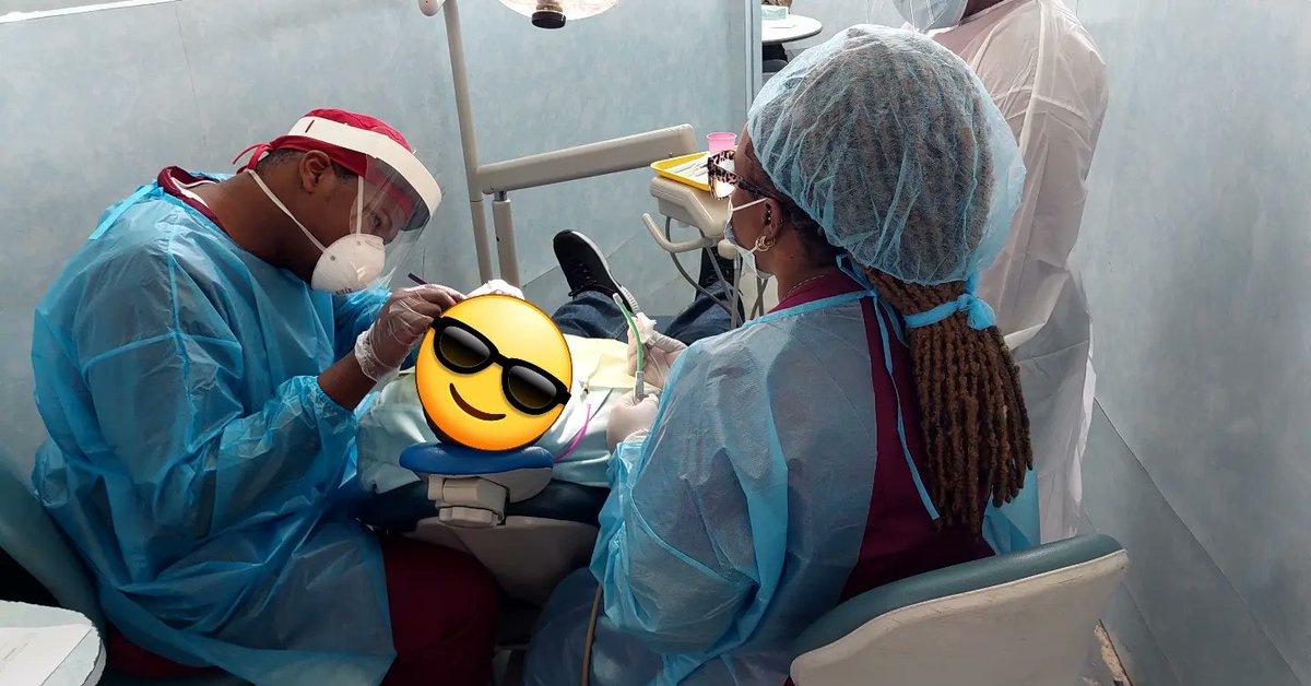 JesseJamesLtd's tweet photo. University of Technology Jamaica dental surgeon students working at the North St Andrew Kiwanis/ Soroptimist International health fair. These students are heroes 🙌 https://t.co/AAmkqJgTgw
