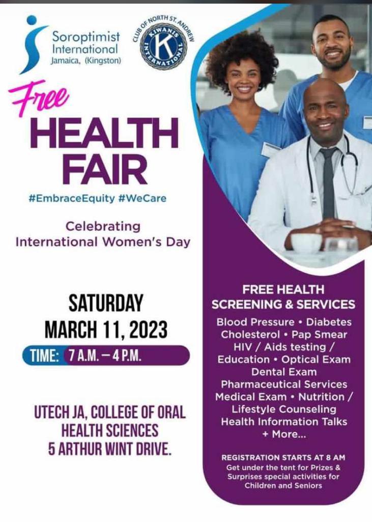JesseJamesLtd's tweet photo. University of Technology Jamaica dental surgeon students working at the North St Andrew Kiwanis/ Soroptimist International health fair. These students are heroes 🙌 https://t.co/AAmkqJgTgw