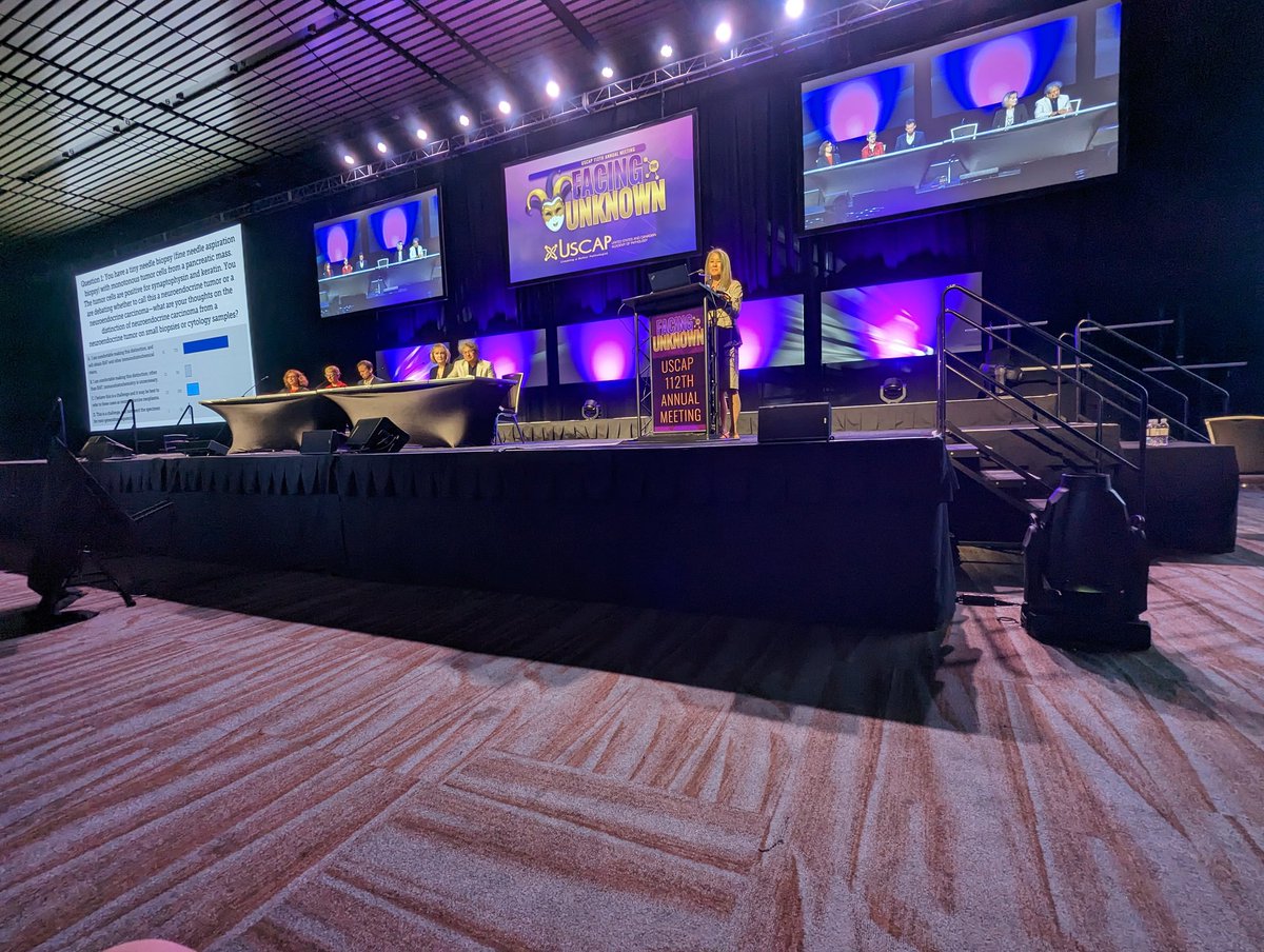 AgostiniVulajDO's tweet photo. Excellent #pbpath companion meeting! Now for a live Q&A with the speakers, led by Dr. Grace Kim and @Vik_deshpandeMD #pbpath #USCAP2023 @WendyFrankelMD @claudioluchini @aKRASins2 https://t.co/vFaT01t4KX