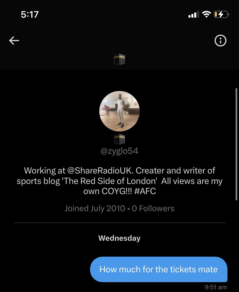 Higzie's tweet photo. @lolgoil Do not buy from this account. Here’s his other ‘suspended account’ trying the same hustle #AFC https://t.co/FWquqijoxl