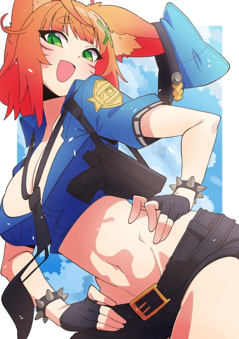 仂イカさんのコミッション「こんにちは、私のキャラクターを描いてくださいあなたのスタイルはとてもクールです!私のキャラクターをセクシーに、そしてカッコよくしていただけたらと思...」  #Skeb #Commission より 