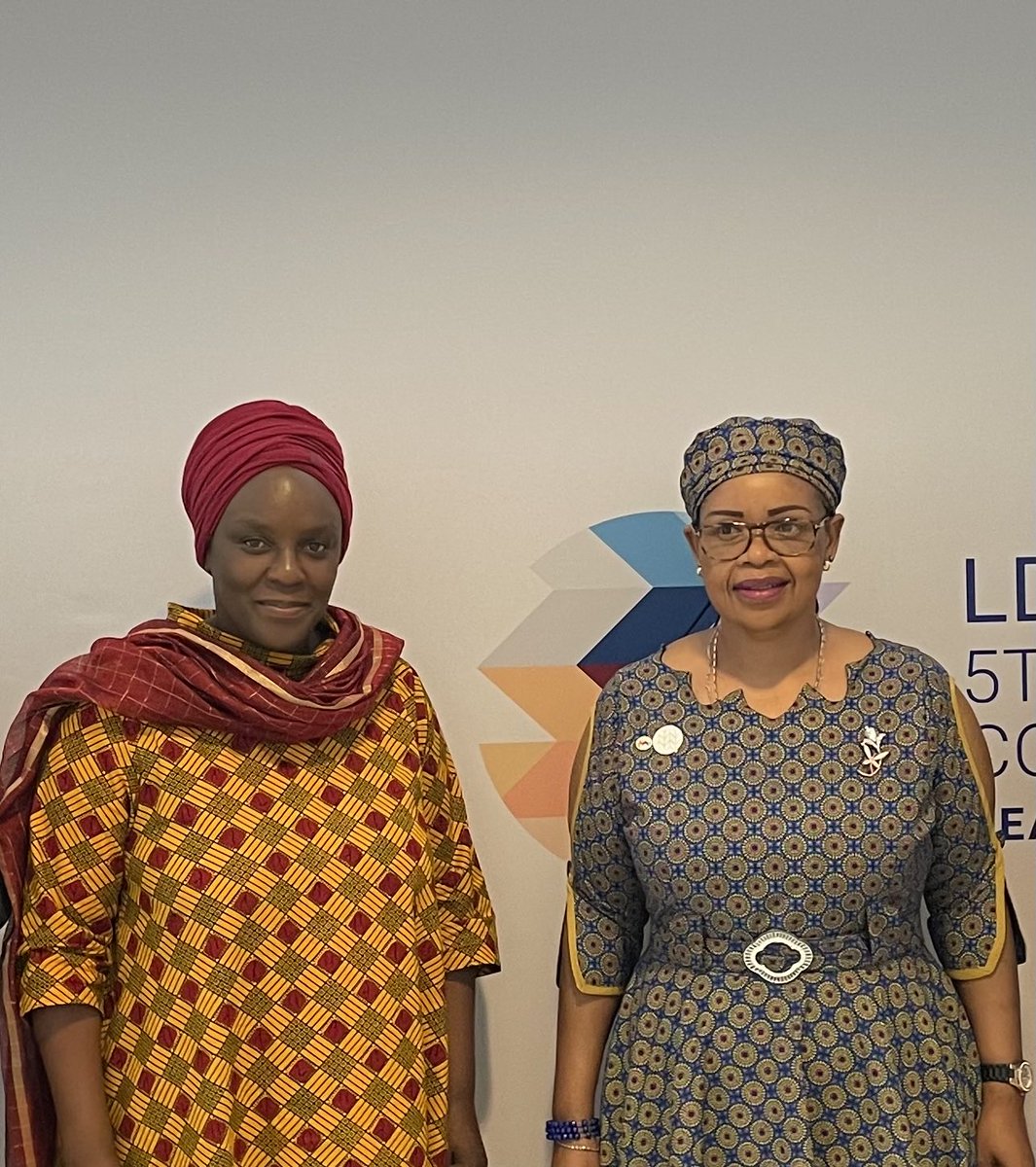 A special thank you to the Deputy Prime Minister of Lesotho Mme Majara for her leadership in Doha at the LDC5 meetings.
