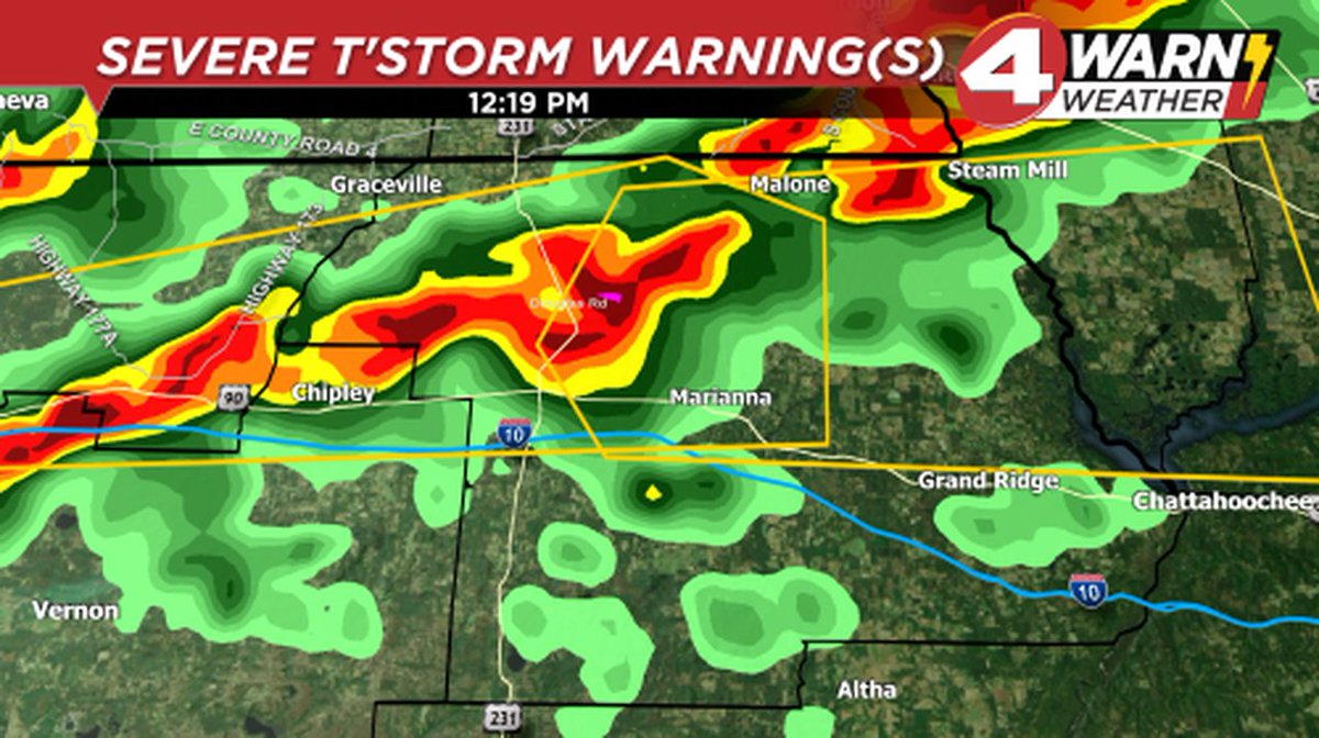 David Paul on Twitter "*WEATHER ALERT* A Severe T'storm Warning has