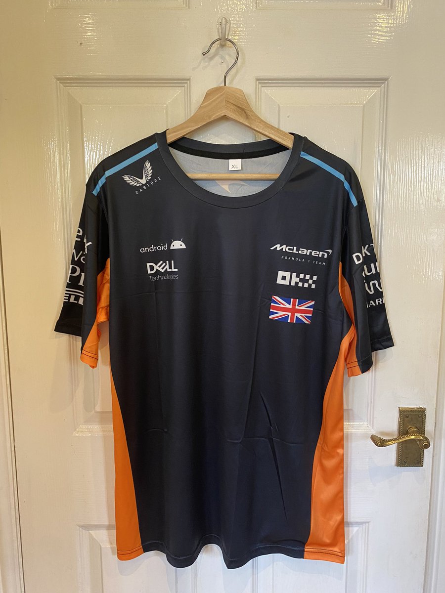 RacingApparelUK's tweet photo. 🏁 No F1 this weekend, but 2023 F1 Merch is here! 🏁

Lando Norris 2023 Replica Team Shirt - Just £25 and FREE UK Delivery 🚚

Link: https://t.co/2OGrwIZa5x

#F1 #F12023 #SaudiArabianGP https://t.co/gTISEsAJrs