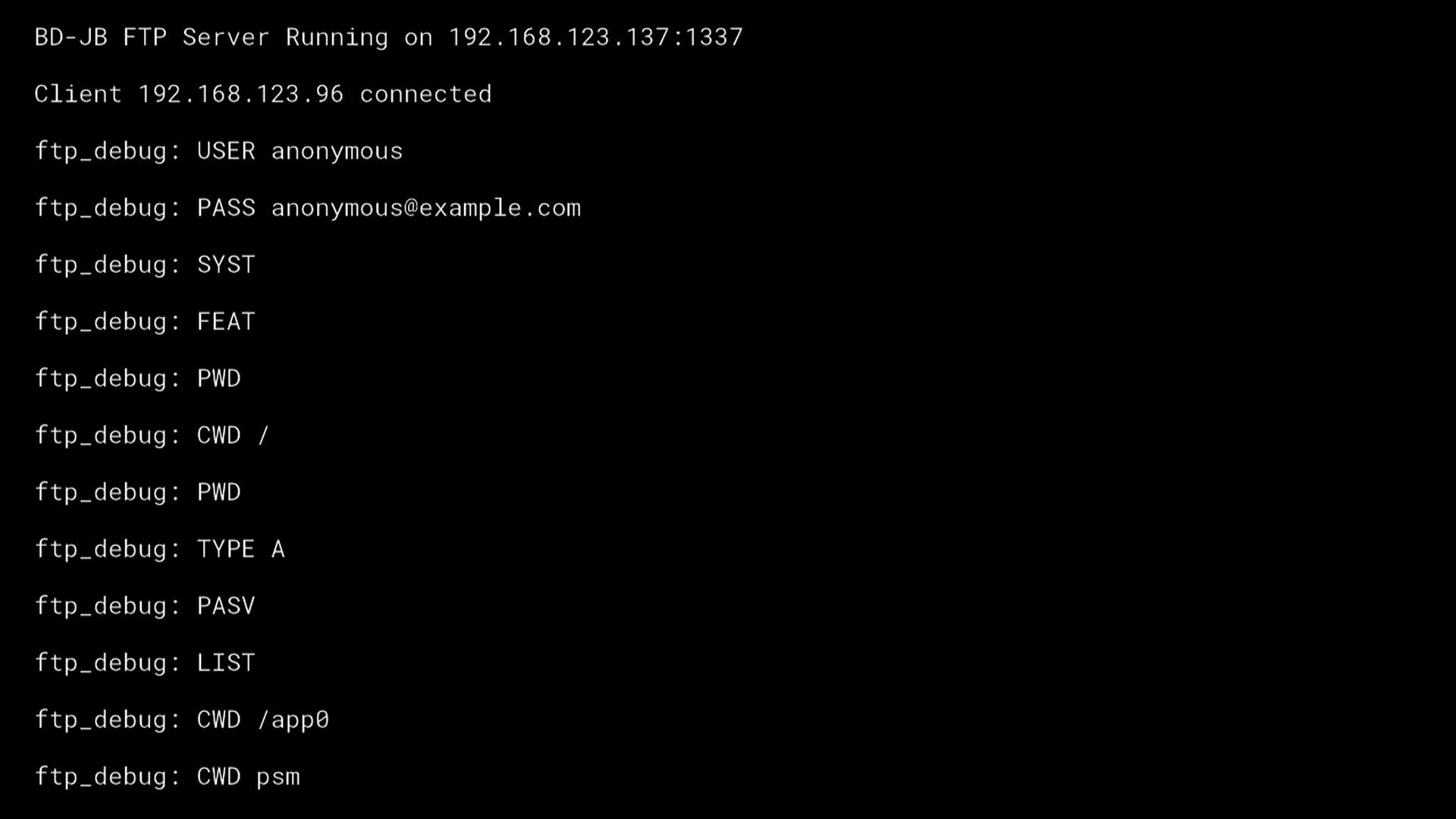 🍁ナイスなすさん on X: &ldquo;📀PS5 BD-JB FTP Server v1.0-Beta 