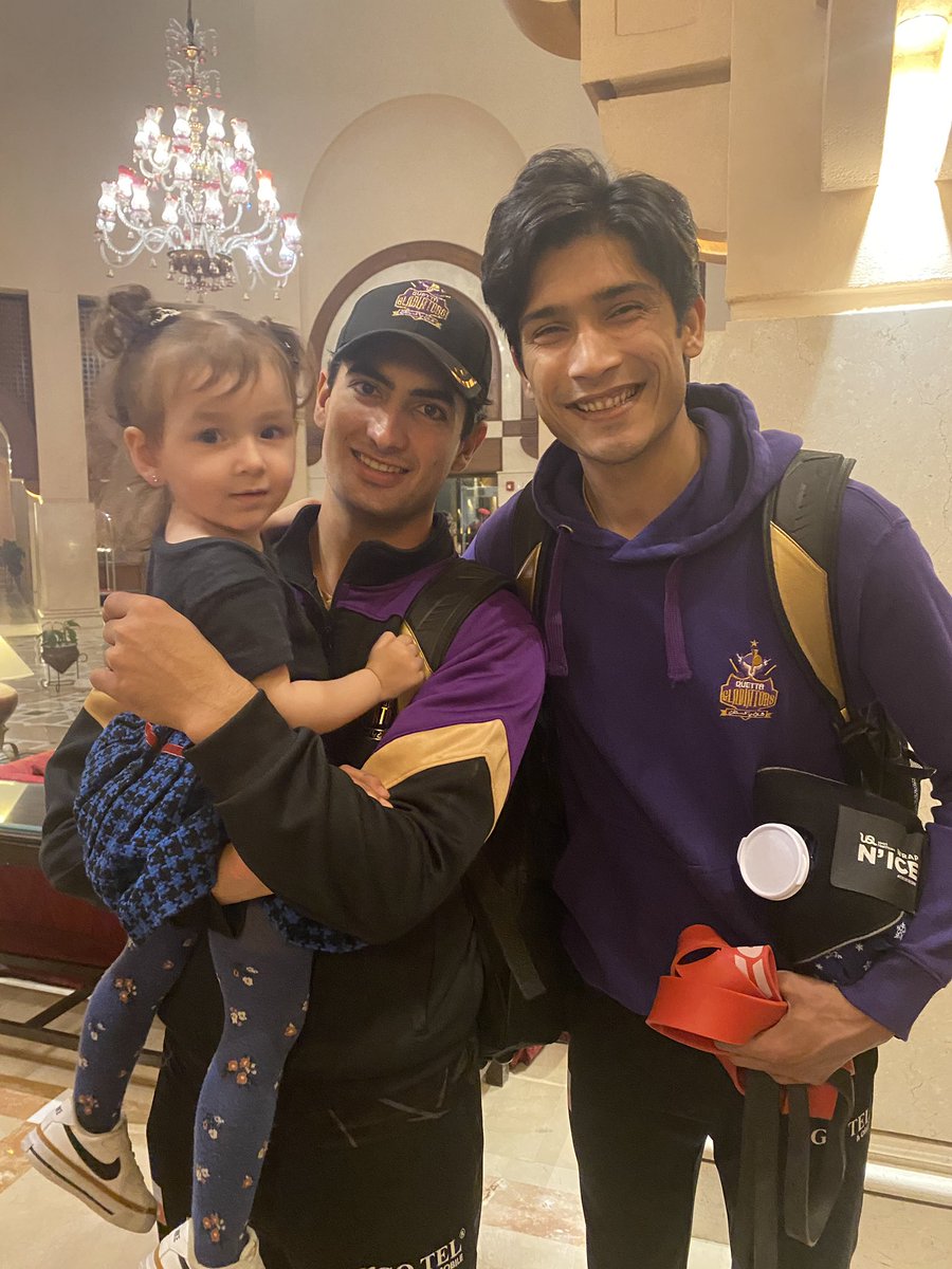 MariamNaqsh's tweet photo. With her bhaiyas. @iNaseemShah dint want to be called chachu 😂 she was enjoying being carried around all day by them 😍 @MHasnainPak she will surely miss them! https://t.co/1OV3yeHqjN