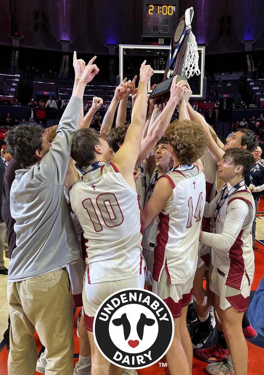 🏀🏆 Gibault Catholic captured the 2⃣0⃣2⃣3⃣ #IHSA Boys Basketball State Championship in Class 1⃣A!!! 🐮 Championship smiles brought to you by Undeniably Dairy and Midwest Dairy 🥛