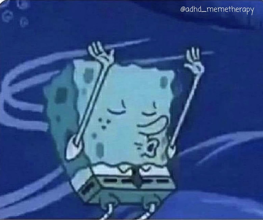 adhdmemetherapy's tweet photo. ADHD people listening to the same song on repeat for the 50th time: https://t.co/YHAwLLL55b
