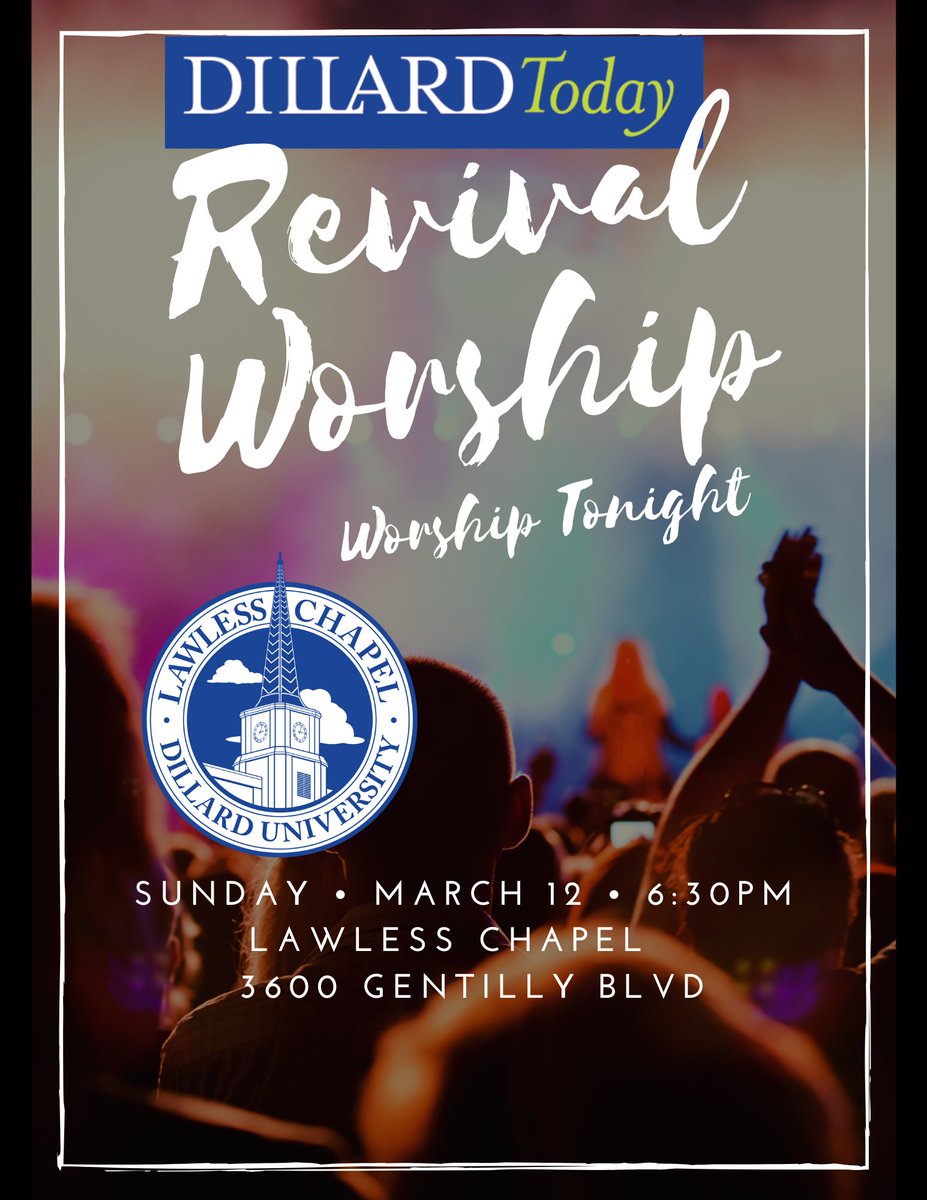 Hey y'all! Join us tonight for The Experience Worship Service in Lawless Chapel at 6:30 PM. Come chill with your community and have a spiritual night out of prayer, song, and fellowship. - don't miss it! See you there! :) 🙏🏼😇👏🏼👍🏼