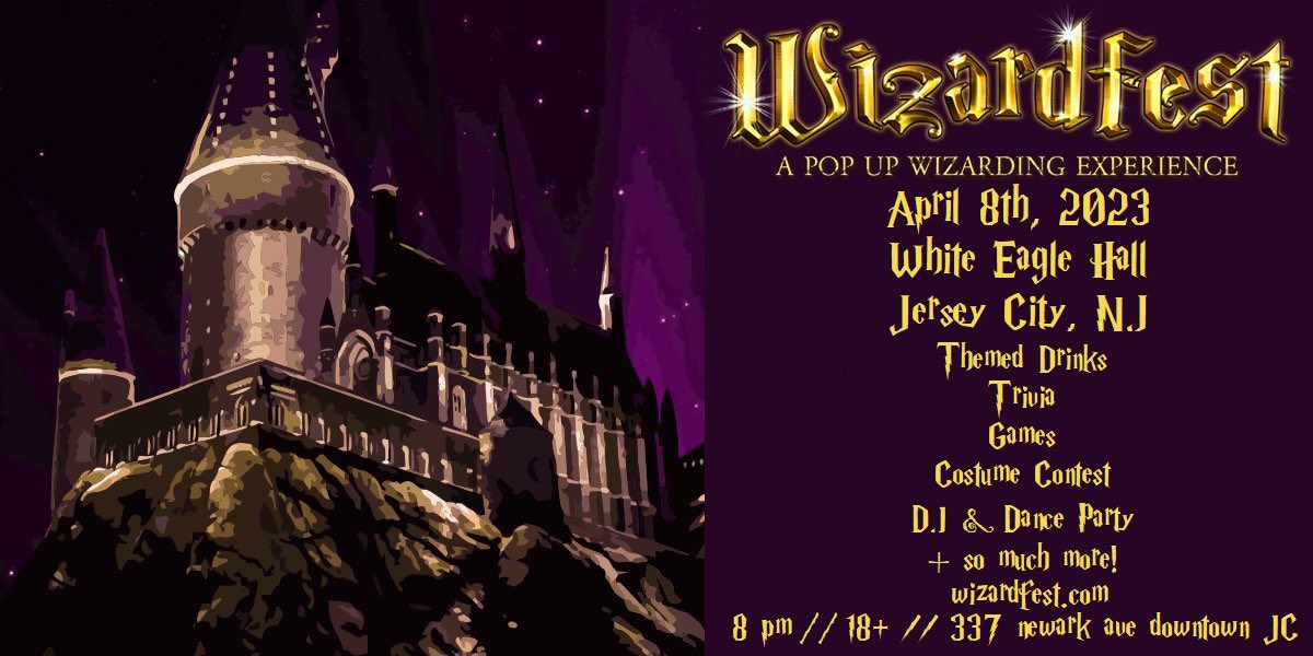 Wizard_fest's tweet photo. 4/8 @whiteeaglehall https://t.co/CJPRea7kY8