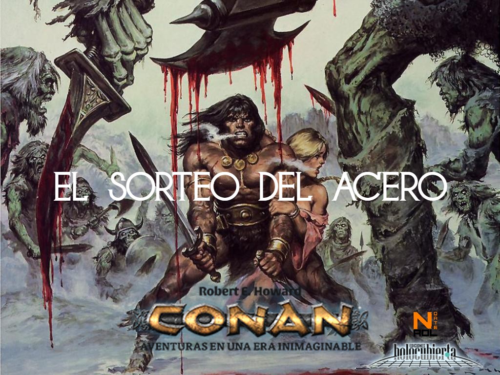 🇪🇸#SORTEO patrocinado por 
<a href="/holocubierta/">Holocubierta Ed.</a> 
 Estas son las reglas para vencer el frio acero
1️⃣ Sígueme en Twitter y YT
2️⃣ Dale RT 
3️⃣ Dime que lugar del mundo de Hiboria visitarias y con quién
#CONAN 
👣 Si ganas, te llevas el fisico de CONAN AVENTURAS EN UNA ERA INIMAGINABLE